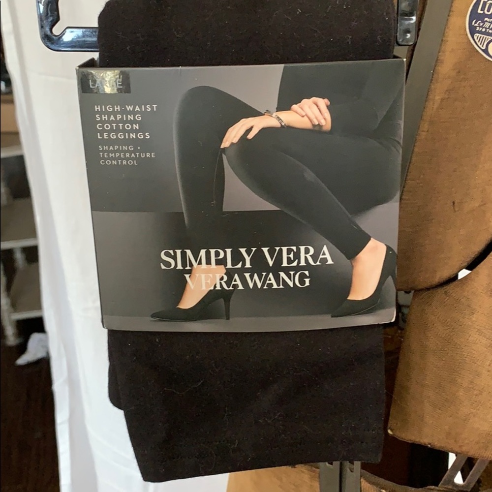 Vera Wang high-waist shaping leggings size Large